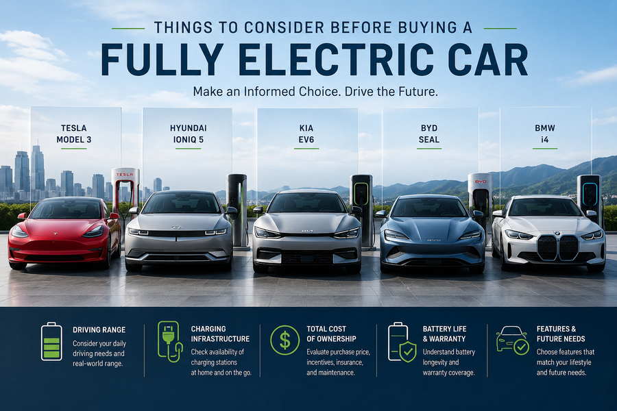 Essential Things to Consider Before Buying a Fully Electric Car
